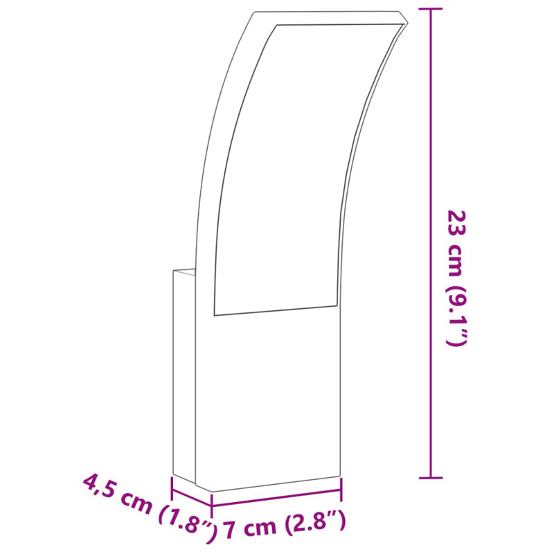 Davieon Plug-in LED Outdoor Wall Lights, White