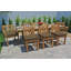 Monterey Outdoor 9 - Piece Teak Dining Set with Cushions-947915882-947915881