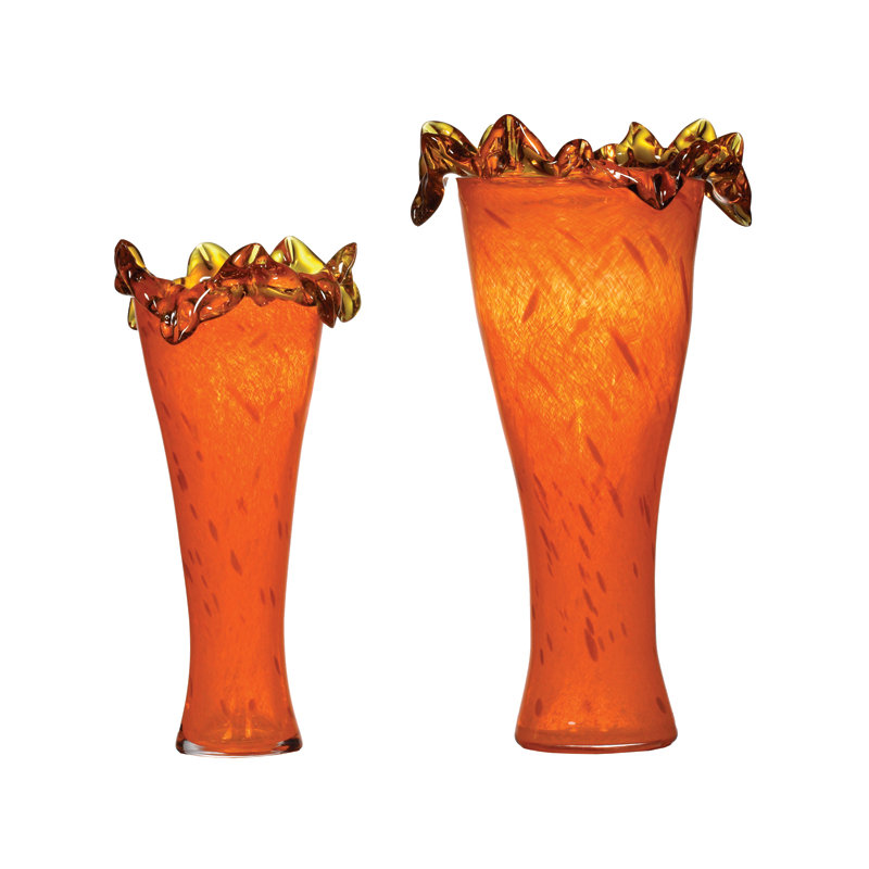 Ensemble de vases de table 2 pièces - Orange vif