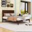 Lit plateforme en bois avec lattes et support central-129914981-129914980