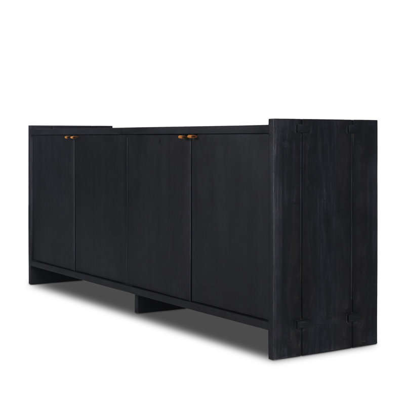 Etro 78'' W Sideboard, Black Wash Poplar