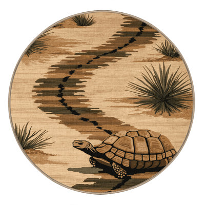 Machine Washable Nature Brown Area Rug