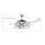 Ventilateur de plafond à pales rétractables 48 po avec lumière et télécommande Classic-786351114