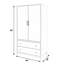 Armoire en bois antique avec 2 tiroirs l 45 po x H 84 po Nora-133430723