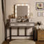 Abdulaleem Vanity Table with Lighted Mirror-342940791