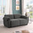 68.5" Length , Fashionable Modular Sofa, Iron Frame,   Chenille Sofa, GREY, Suitable For Living Room, Bedroom-198025073