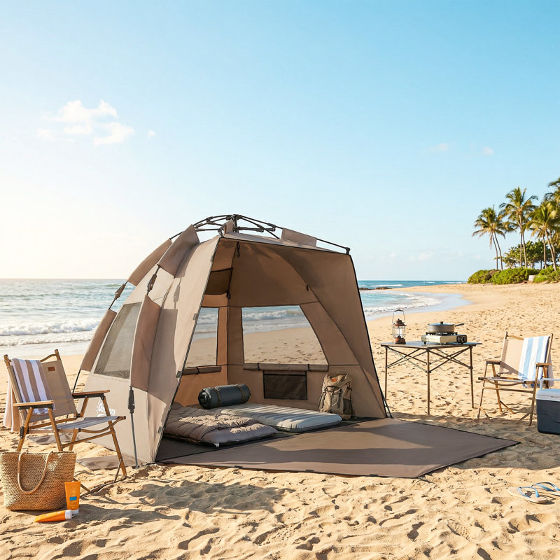 3 Person Tent, Brown