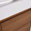 Meuble-lavabo autoportant avec lavabo simple, portes à fermeture douce, convenable