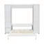 Grand lit escamotable mural avec portes de rangement-650650350