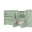 Double avec tablettes et tiroirs de rangement intégrés, conception d'escalier de sécurité et rails de sécurité de haute qualité, vert-380538860-380538862