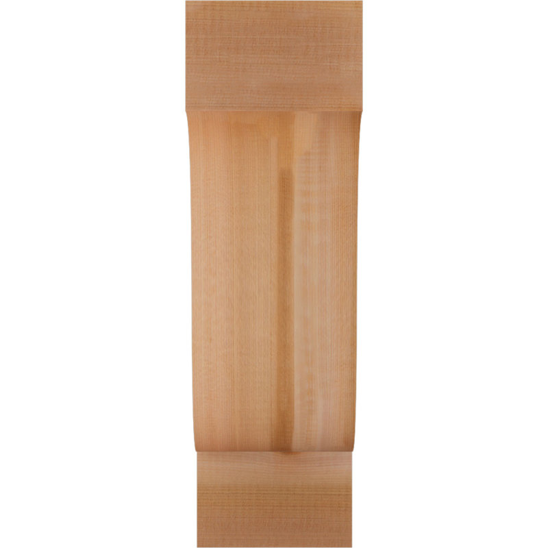 Newport Corbel, H 20 po x l 6 po x P 12 po, Cèdre rouge, Sciage brut
