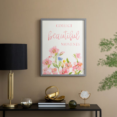 «Beautiful Moments», reproduction encadrée - bois massif