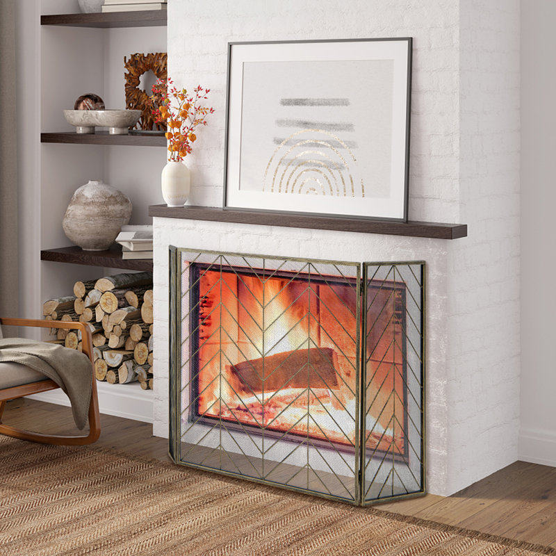 Navae Metal Fireplace Screen