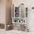 Double-Arched Mirror Cabinet Medicine Cabinet