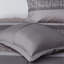 Ensemble d'édredon 7 pièces jacquard gris / taupe grand-117517523