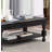 Rustic Style COFFEE TABLE Open Bottom Shelf