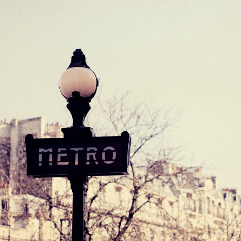 Metro Print by Alicia Bock, Gold Framed, 32" H x 32" W
