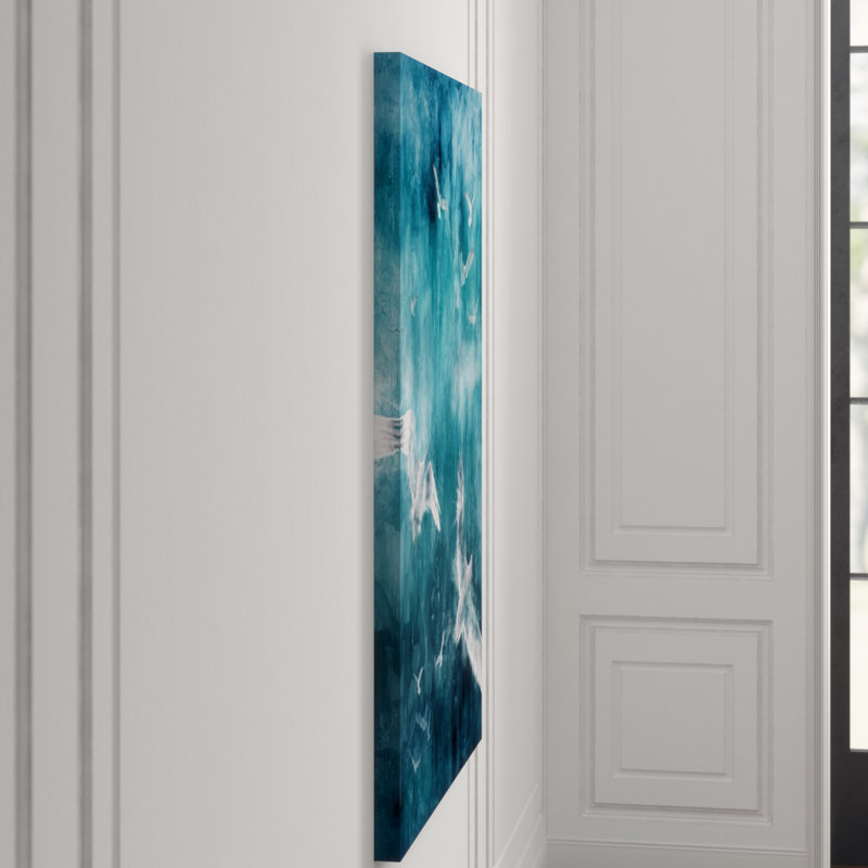 Drifters Painting by Sofia Fox, Knife Gel, 60" H x 40" W x 1.5" D