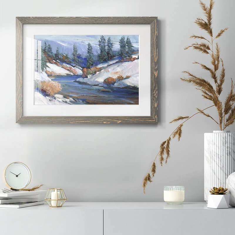 First Snow II, Gris, H 28 po x l 42 po x P 1,5 po