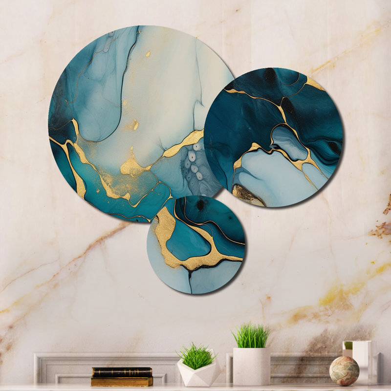 Ensemble de 3 décorations murales en métal