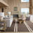 Double Striped Wool Area Rug-1573882697
