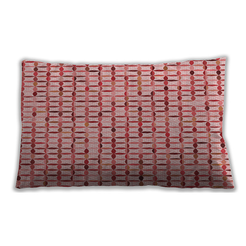 Coussin à motifs 944, Synthétique, Rouge