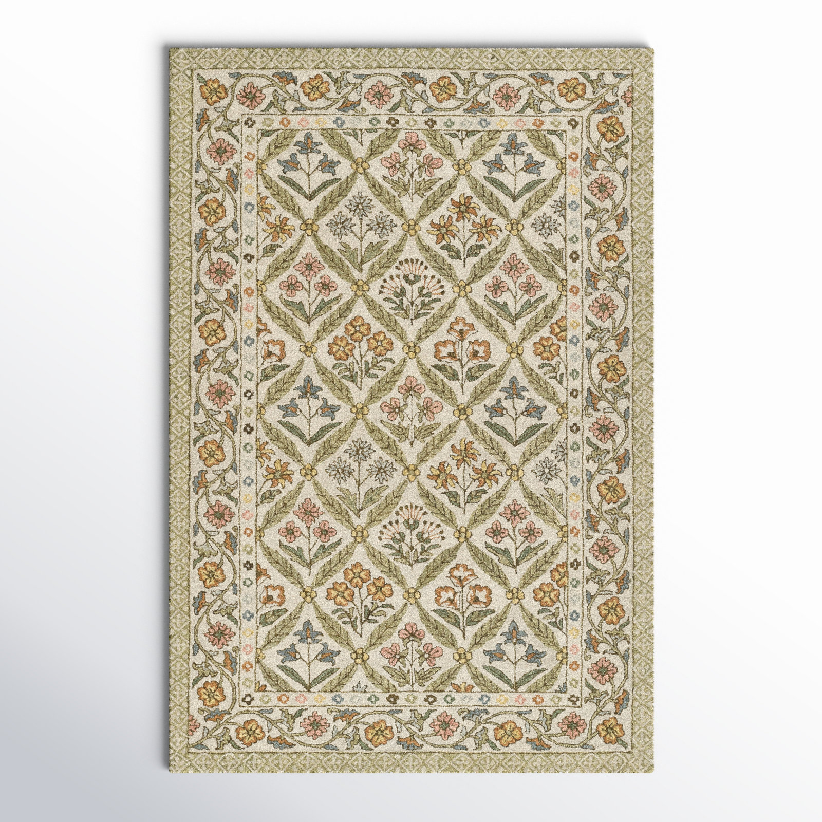 Alice Handmade Wool Rug, Rectangle 9' x 12'