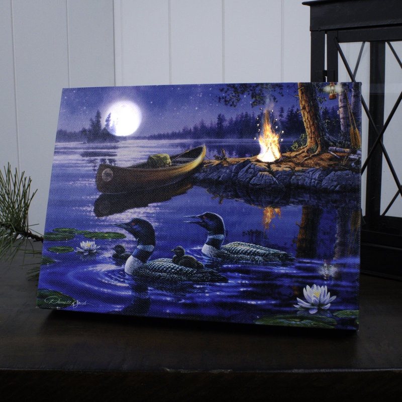 Time to Reflect 8x6 Lighted Tabletop Canvas
