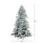 7,5 pi Arbre de Noël artificiel épinette enneigé pré-éclairé