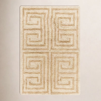 Anemone Hand-Tufted Geometric Shag Rug