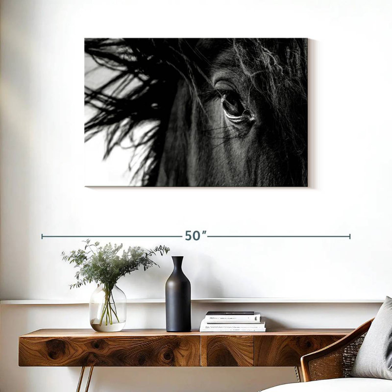 Brampt Horse Up Close, 24" H x 36" W