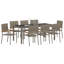 9 Piece Garden Dining Set Poly Rattan-1887602011
