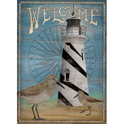 "Welcome Lighthouse" par Beth Albert, impression sur toile tendue