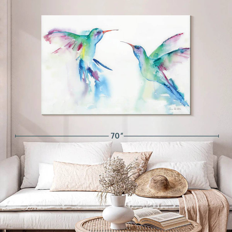 Colibris bruns I, H 34 po x l 51 po