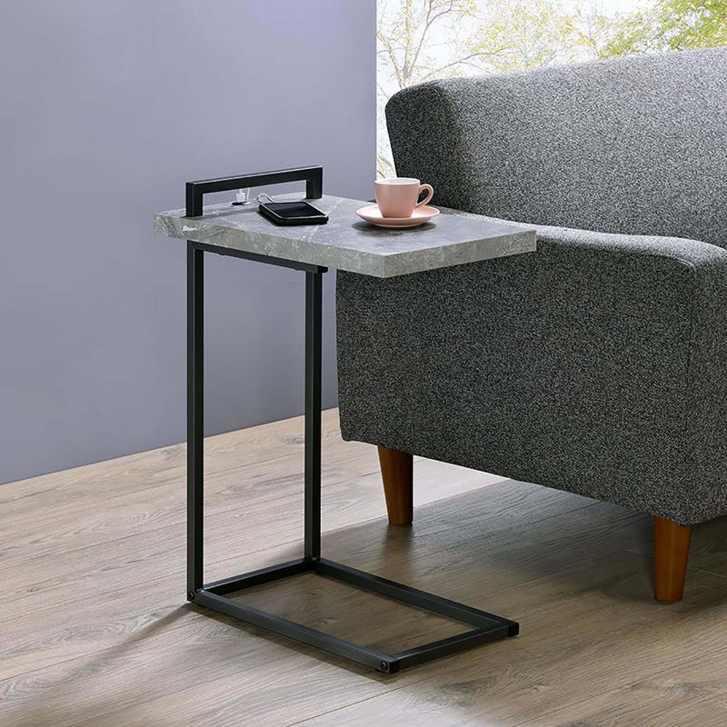Table de bout Keiontae C, Gris