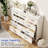47.2" Wide Metal Dresser Chest with 9 Drawers, Modern Steel Chest with Anti-Tip Hardware.-743731107