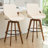 Modern Leather Upholstered Swivel Counter & Bar Stools-10486117-10486105