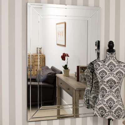Deluna Glass Flat Wall Mirror