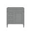 Meuble-lavabo de 30 po sans lavabo supérieur, armoire contemporaine avec 2 tiroirs et 1 tiroir basculant-2130462617