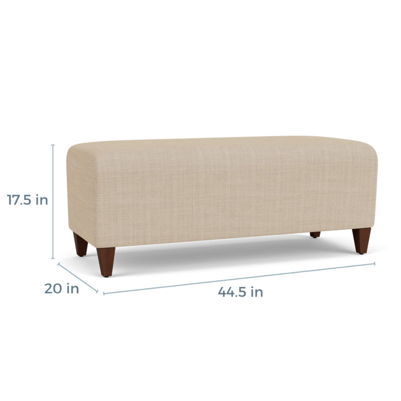 Banc de réception Ravenna, Bois de noyer, Chambray calcaire