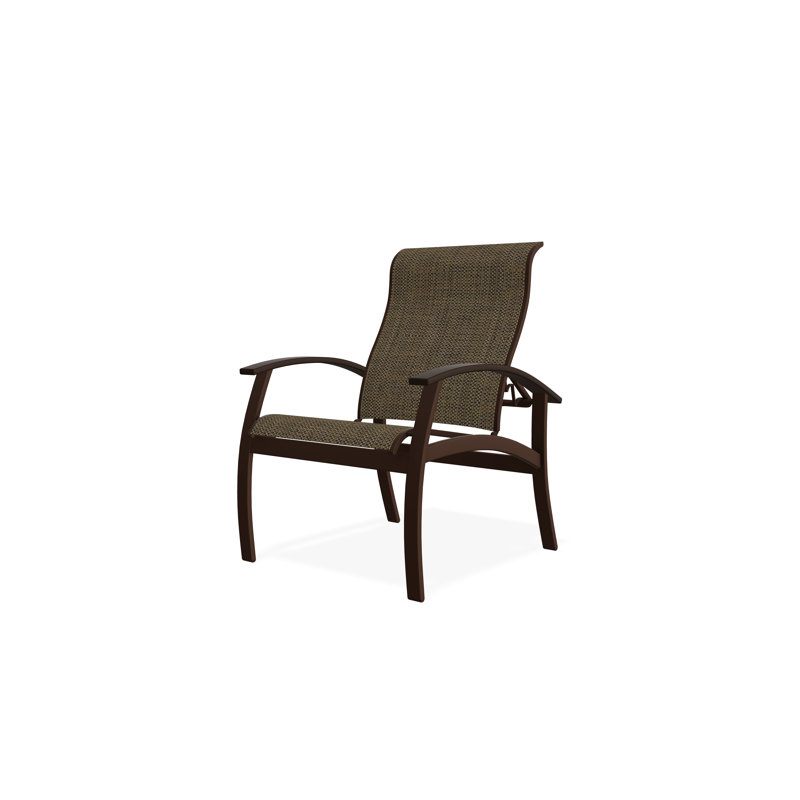 Belle Isle Outdoor Dining Chair, Kona, Beacon Taupe Sunbrella®