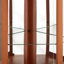 Vitrine d'angle vitrée d'angle