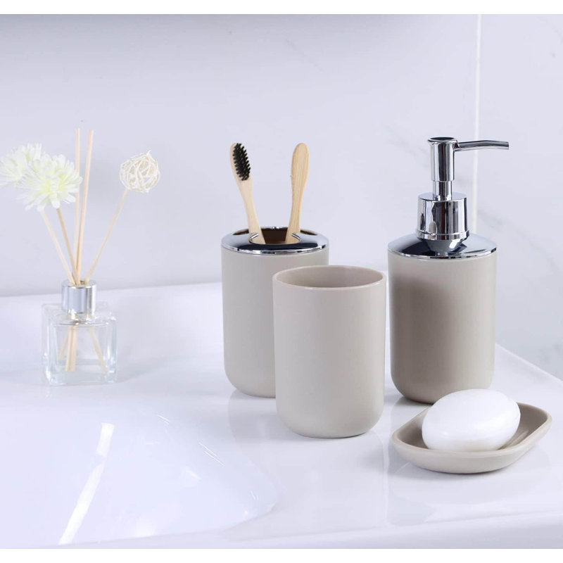 Bathroom Accessory Set, Apricot