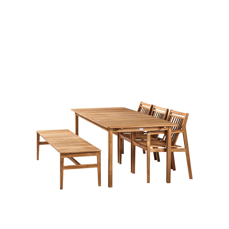 Sammen Outdoor Teak Bench