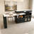 Kitchen Island with Extendable & Rotating Table