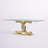 Modern Rectangular Dining Table, 78.7"  Tempered Glass Top and 360° Rotatable Stainless Steel Double "C" Base-813300994