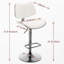 Ensemble de chaises de bar pivotantes 360 ° Mid Century-1666151911