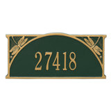 Dragonfly 1-Line Wall Address Plaque