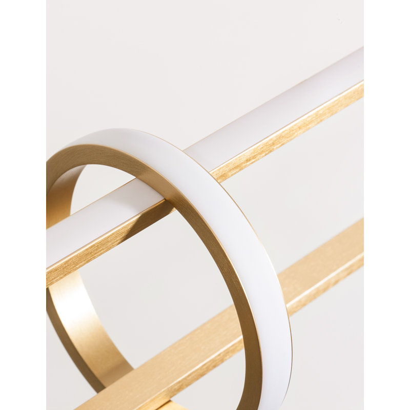 3 - Light LED Kitchen Island Pendant, Gold