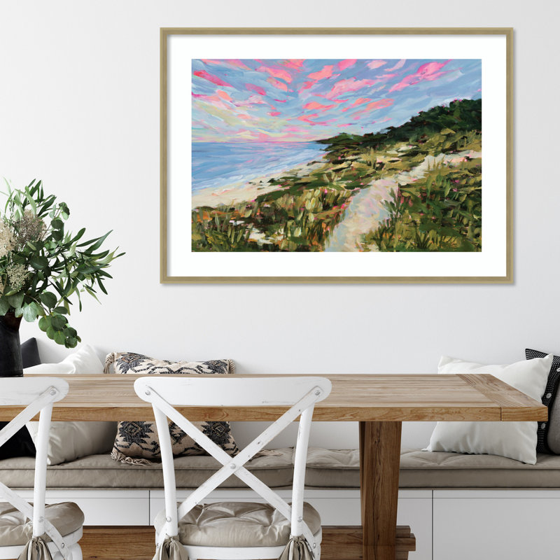 Traverse City par Havana - Reproduction sur cadre, Cadre doré, H 30 po x l 41 po x P 2 po